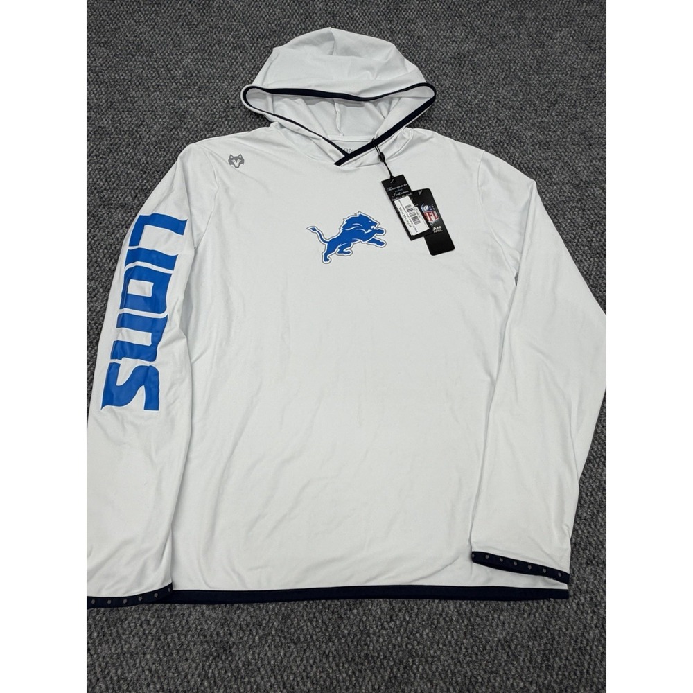 $198 Greyson x Detroit Lions Mens Large Lightweight Hoodie T-Shirt NFL Golf